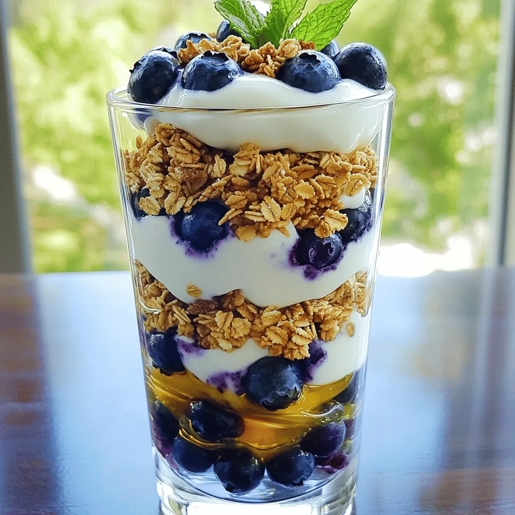Blueberry Greek Yogurt Parfait Simple and Tasty Treat
