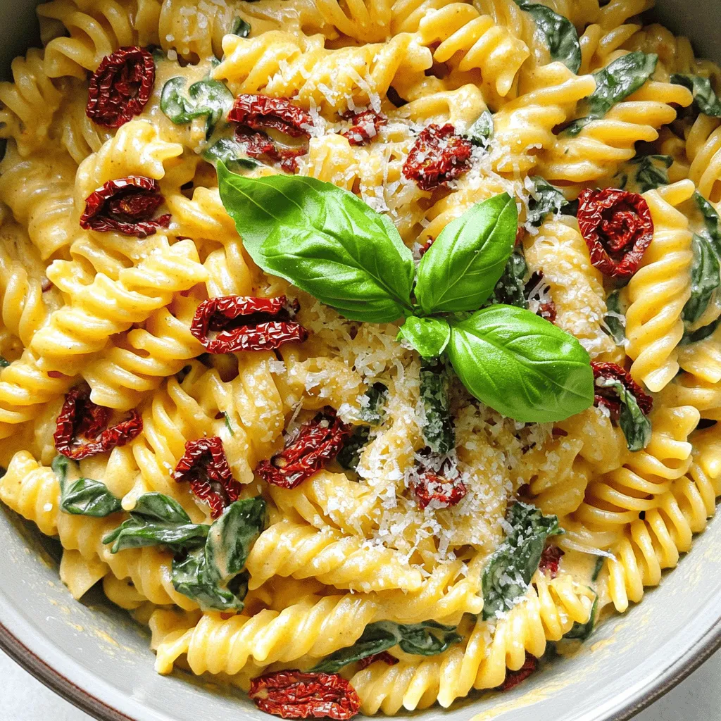 One Pot Creamy Sun Dried Tomato Pasta Delight