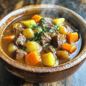 - 2 lbs beef chuck, cut into 1-inch cubes - 1 medium onion, diced - 3 cloves garlic, minced - 4 medium carrots, peeled and chopped - 3 medium potatoes, peeled and diced - 2 cups rich beef broth - 1 cup diced tomatoes (canned or fresh) - 1 tablespoon Worcestershire sauce - 1 teaspoon dried thyme - 1 teaspoon dried rosemary - 2 bay leaves - Salt and freshly ground black pepper to taste In this recipe, beef chuck is the star. It offers great flavor and tenderness when cooked. You will want to cut it into cubes about one inch big. This helps the beef cook evenly and become tender. The vegetables are key too. Use onion and garlic for depth. They add sweetness and aroma. Carrots give color and a slight crunch. Potatoes add heartiness and soak up all the tasty broth. Broth brings the stew to life. Use rich beef broth for a deep flavor. Diced tomatoes add a nice tang and help with texture. The Worcestershire sauce gives a savory kick. Herbs like thyme and rosemary add warmth to the dish. - 1 tablespoon cornstarch (for thickening) - Fresh parsley, finely chopped (for garnish) Cornstarch is great for thickening. If you like a thicker stew, mix cornstarch with broth to make a slurry. Fresh parsley brightens the dish and adds a fresh touch. Always a nice way to finish your stew! - Instant Pot - Cutting board and knife - Measuring cups and spoons An Instant Pot is essential here. It speeds up cooking and locks in flavors. A cutting board and knife help with prep work. Measuring cups and spoons ensure you get the right amounts. These tools make your cooking smooth and fun! To start, set your Instant Pot to the Sauté mode. Add two tablespoons of olive oil and let it heat up for about one minute. Next, cut your beef chuck into one-inch cubes. It is key to work in batches. If you add too much beef at once, it won’t brown well. Brown the beef cubes for about five to seven minutes on all sides. This step adds deep flavor to your stew. Once done, remove the beef and set it aside on a plate. Using the same pot, add one diced onion and three minced garlic cloves. Sauté them for two to three minutes. You want the onion to become soft and see-through. While cooking, scrape up any brown bits from the pot. These bits pack a lot of flavors. They are the secret to a rich tasting stew. Now, return the browned beef to the pot. Add four chopped carrots and three diced potatoes. Pour in two cups of beef broth and one cup of diced tomatoes. Don’t forget one tablespoon of Worcestershire sauce, one teaspoon of dried thyme, one teaspoon of dried rosemary, and two bay leaves. Sprinkle salt and pepper to taste. Stir everything well so the flavors mix. Close the lid and set the steam release valve to Sealing. Choose the Manual setting and set the timer for 35 minutes. After cooking, let the pressure release naturally for about 10 to 15 minutes. This step is important. It helps the stew finish cooking and become more tender. Once ready, carefully switch the valve to Venting to let out any remaining steam. If you like a thicker stew, here’s what to do. First, scoop out one cup of broth from the pot. Mix it with one tablespoon of cornstarch to make a slurry. Then stir this back into the pot. Turn on the Sauté function again and cook for about five more minutes. Keep stirring until the stew reaches your desired thickness. Once done, take out the bay leaves. Taste the stew and adjust the seasoning if needed. Ladle the hot stew into bowls. For a nice touch, sprinkle freshly chopped parsley on top. You can also serve it with crusty bread. This makes for a hearty and satisfying meal. To make your stew even tastier, you can add more herbs and spices. Here are some great options: - Parsley: Adds freshness. - Bay leaves: Deepens the flavor. - Paprika: Gives a subtle kick. - Thyme and rosemary: Classic choices for beef. Always taste your stew as it cooks. This helps you adjust the seasoning. Add salt and pepper to your liking. More seasoning can bring out the flavors in your dish. Different cuts of beef require different cook times. For example, beef chuck is best for stews. It becomes tender in about 35 minutes. If you use a leaner cut, like sirloin, reduce the cook time to around 25 minutes. The Instant Pot makes stews easy. It cooks food quickly and locks in flavors. You can start with browning meat, then add all ingredients and let it work its magic. This saves you time and effort. Sometimes your stew might be too thick. If so, add more broth or water. Stir it well and heat for a few minutes. If your stew is too thin, mix cornstarch with a bit of water to create a slurry. Add this mixture to the pot and cook for a few more minutes. This will help thicken it up. After cooking, you may want to adjust flavors. Taste the stew and add more salt, pepper, or herbs if needed. This ensures each bite is packed with flavor. {{image_4}} You can swap beef for lamb or turkey. They both add unique flavors. If you want a lighter stew, turkey is a great choice. For a richer taste, lamb works well. You can also change the veggies based on what you have. Try using sweet potatoes instead of regular potatoes. You can add parsnips or turnips for more depth. If you want a veggie stew, use mushrooms or beans instead of meat. If you prefer using a slow cooker, you can adapt this recipe. Brown the beef in a pan first. Then, add all the ingredients to your slow cooker. Cook on low for 6-8 hours or high for 3-4 hours. For stovetop cooking, brown the beef in a pot. Add the onions and cook them. Then, stir in the remaining ingredients and simmer on low heat for about 1.5 to 2 hours. This method takes longer but gives great flavor. To change the taste, try adding different sauces or spices. A splash of red wine can deepen the flavor. Soy sauce can add a savory touch, perfect for an Asian twist. You can also try herbs like oregano or basil for a different vibe. Use smoked paprika for a hint of smokiness. These small changes can make your stew feel new and exciting. To keep your beef stew fresh, store it in airtight containers. Use glass or BPA-free plastic containers. Make sure the stew cools down to room temperature before sealing. This helps avoid moisture buildup inside the container. Freeze leftovers if you won’t eat them in a few days. Use freezer-safe bags for easy storage. When it's time to enjoy leftovers, reheat your stew safely. You can use a microwave or stovetop. If using a microwave, place the stew in a bowl. Heat in short intervals, stirring in between. On the stovetop, warm it in a pot over low heat. Stir often to prevent sticking. To maintain flavor and texture, add a splash of broth if needed. In the fridge, your beef stew lasts about 3-4 days. For the freezer, it can stay good for up to 3 months. Always check for signs of spoilage. If you see any off smells or changes in color, it’s best to toss it. Keep your meals safe and tasty! Yes, you can use frozen beef. Just make sure to brown it well. If the beef is frozen in a block, you might need to cut it into smaller pieces while cooking. This will help it cook evenly. Cooking times may slightly increase. Keep an eye on it to ensure it's tender. To make a smaller serving, simply cut the amounts in half. Use 1 lb of beef. Adjust the vegetables and broth accordingly. If you want to keep flavor strong, use the same amount of seasoning. This helps keep the taste rich. I love serving this stew with crusty bread. It soaks up the rich broth. You can also serve it with a simple salad. A green salad adds freshness. Mashed potatoes work great too for a hearty meal. To make it gluten-free, swap Worcestershire sauce for a gluten-free version. You can also use tamari. For thickening, use arrowroot powder instead of cornstarch. Both options work well to keep your stew thick and tasty. Yes, you can make this stew ahead of time. It stores well in the fridge for a few days. Just let it cool first before storing. You can also freeze it for later. Reheat it slowly for the best taste. This blog post covered all you need to make a great Instant Pot beef stew. We talked about key ingredients, step-by-step cooking methods, and helpful tips. You can adjust flavors, try new ingredients, and even swap cooking methods. Remember, your stew can be a blank canvas. With these tools and tips, you can create a delicious meal. Embrace your inner chef and enjoy the process!