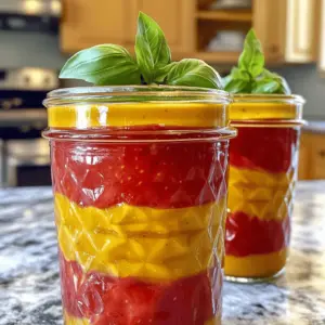 To make a great strawberry balsamic vinaigrette, you need fresh, juicy strawberries. They give the dressing its bright flavor. Here’s what you need: - 1 cup fresh strawberries, hulled and sliced You’ll also need a few pantry staples. These ingredients help balance the sweet and tangy notes. Gather these: - 1/4 cup balsamic vinegar - 1/3 cup extra virgin olive oil - 1 tablespoon honey or maple syrup - 1 teaspoon Dijon mustard - Salt and freshly ground black pepper If you want to take your vinaigrette up a notch, consider adding some fresh herbs. They add a nice aroma and depth. Here’s an optional add-on: - A handful of fresh basil leaves, torn This simple blend of ingredients creates a tasty dressing. You can use it on salads, grilled veggies, or even as a dip. For the full recipe, check the details above! First, take your fresh strawberries. Slice them and put them in a blender. Blend them on medium speed. You want to make a smooth and velvety puree. This step is key because it adds flavor and texture. Next, grab a medium-sized mixing bowl. Add the strawberry puree you just made. Then, pour in the balsamic vinegar, honey (or maple syrup), and Dijon mustard. Use a whisk to mix everything together. Keep blending until all the ingredients are well combined. This creates the base for your vinaigrette. Now, it's time to make your vinaigrette creamy. Slowly drizzle the olive oil into the bowl. As you pour, whisk continuously. This helps emulsify the dressing and gives it a nice texture. After that, season with salt and freshly ground black pepper. If you want a fresh twist, add torn basil leaves. Taste your vinaigrette. Adjust sweetness or acidity as needed. Once ready, transfer it to a jar. Refrigerate for at least 30 minutes before serving. This waiting time helps the flavors meld beautifully. To make a smooth vinaigrette, blend the strawberries well. I recommend using a blender or food processor. Blend on medium speed until you get a soft puree. This step is key for a creamy texture. If you find lumps, blend a bit longer. Taste your vinaigrette as you make it. If it needs sweetness, add more honey or maple syrup. For more tang, splash in extra balsamic vinegar. You can also add a pinch of salt or pepper for balance. Fresh basil adds a nice hint of herb flavor. Just tear it and fold it in gently. For a lovely touch, serve your vinaigrette in a small glass jar. This looks great next to a fresh salad. Drizzle it over mixed greens with sliced strawberries. Top with goat cheese and candied nuts for extra flair. A well-presented dish makes the meal more special. {{image_4}} You can change the sweetener in your vinaigrette for new flavors. Honey adds a rich taste, while maple syrup gives it a warm touch. If you want a sugar-free option, try agave nectar or stevia. Each choice can change the taste and sweetness level. Experiment to find what you like best! Herbs and spices can take your vinaigrette to the next level. Fresh basil adds a nice twist, while mint brings a refreshing taste. You can also try adding a pinch of garlic powder or onion powder for depth. Just remember to chop any fresh herbs finely so they mix well. To make this vinaigrette vegan, swap honey for maple syrup. This simple change keeps the flavor while catering to a vegan diet. You can also add a splash of citrus juice, like lemon or lime, for extra brightness. This keeps your vinaigrette tasty and plant-based! To keep your strawberry balsamic vinaigrette fresh, store it in a sealed jar. A glass jar works best. Make sure to keep it in the fridge. This will help maintain its taste and texture. Always give it a good shake before using. This way, the ingredients mix well again. Your vinaigrette will last about a week in the fridge. After this time, check for any signs of spoilage. Look for changes in color or smell. If it smells off or the color changes, it’s best to throw it away. Safety first! If you have any leftover vinaigrette, don’t worry! You can reuse it in many ways. Drizzle it over grilled chicken or fish. It also tastes great on roasted veggies. Use it as a marinade for meats or a dip for fresh bread. With so many options, you won't waste any of this delicious dressing! Yes, you can use frozen strawberries! Just thaw them first. Drain excess water before blending. This keeps your vinaigrette from being too watery. You can store it in the fridge for about one week. Make sure to keep it in a sealed jar. The flavors will improve as it sits! This vinaigrette shines on salads! Try it on mixed greens, spinach, or arugula. It also works great with grilled chicken or fish. Drizzle it over roasted veggies for a tasty twist. You can find store-bought strawberry balsamic vinaigrette at most grocery stores. Look in the salad dressing aisle. Check organic or specialty sections for unique flavors. For the full recipe, check above. It’s easy to make and adds a delightful touch to many dishes! You learned how to make a delicious strawberry balsamic vinaigrette. We covered fresh and pantry ingredients, plus optional add-ons. You followed clear steps for blending and mixing. I shared tips for smooth texture and flavor tweaks. You also saw fun ways to present your dish. Remember to store it right and check for spoilage. This vinaigrette pairs well with many dishes. Now, it’s time to enjoy your creation and impress others with your skills!