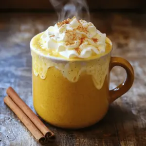 - 1 cup freshly brewed espresso or strong coffee - 1/2 cup milk (dairy or non-dairy) - 2 tablespoons pure pumpkin puree - 1 tablespoon maple syrup (or honey) - 1/2 teaspoon pumpkin pie spice (plus more for garnish) - 1/4 teaspoon vanilla extract - Whipped cream (optional) - Cinnamon stick or star anise (optional) Garnishes make your drink look and taste special. I love to add a dollop of whipped cream. It gives a creamy touch. A sprinkle of pumpkin pie spice on top adds warmth and extra flavor. For a fun twist, try a cinnamon stick or star anise. These add a lovely aroma and make your latte feel fancy. If you prefer non-dairy milk, many choices exist. Almond milk offers a nutty flavor. Oat milk is creamy and rich. Coconut milk brings a tropical twist. Soy milk is another great option. Each milk gives a unique taste to your latte. Choose what you enjoy most to make this drink your own! Start by pouring 1/2 cup of milk into a small saucepan. You can use dairy milk or any non-dairy option you like. Add 2 tablespoons of pure pumpkin puree. Heat it over medium heat. Use a whisk to stir it well. Keep mixing until the milk is hot but not boiling. You want it steaming and smooth. Next, stir in 1 tablespoon of maple syrup. If you want a different sweetness, you can use honey. Add 1/2 teaspoon of pumpkin pie spice and 1/4 teaspoon of vanilla extract. Keep whisking until everything blends into a creamy mixture. While the milk mixture heats, it’s time to make your coffee. Brew 1 cup of strong coffee or espresso. Use your favorite method. Make sure it is fresh and hot. This step is key for a great latte. Grab a large mug for this next part. Pour the hot espresso into the mug first. Then, gently pour the spiced pumpkin milk mixture over the coffee. This creates a lovely layered look. For a special touch, add whipped cream on top. Dust it with some reserved pumpkin pie spice for extra flavor. Lastly, place a cinnamon stick or star anise on the rim of your mug. This adds a cozy touch and makes it look great. Enjoy your warm and flavorful drink! To get that dreamy froth, use a whisk. Heat your milk and pumpkin puree gently. Keep whisking until it's hot but not boiling. This step is key for a smooth blend. You can also use a milk frother for a creamier result. Just pour the hot mixture into your frother and watch it work magic. You can change the sweetness level easily. Start with two tablespoons of maple syrup. Taste it before adding more. If you want a different flavor, use honey instead. Remember, sweetness depends on personal taste. So, adjust until it feels right for you. Spices can take your latte to the next level. Add a pinch of nutmeg or allspice for extra warmth. You can even try cardamom for a unique twist. Just keep the pumpkin pie spice as your base. A little goes a long way, so add slowly and taste as you go. {{image_4}} You can easily make a dairy-free pumpkin spice latte. Use almond milk, oat milk, or coconut milk instead of regular milk. These options give a nice creaminess. Choose your favorite non-dairy milk to match your taste. The flavor will still be rich and smooth. If you love cold drinks, try an iced pumpkin spice latte. Brew your espresso as usual and let it cool. In a glass, mix ice cubes with the cooled espresso. Add your pumpkin milk mixture, just as before. Stir well and top with whipped cream if you like. This drink is refreshing and perfect for warm days. You can change the sweetness of your latte too. Instead of maple syrup, try agave nectar or stevia. Both options can cut down on sugar. Each sweetener brings a unique flavor twist. Adjust the amount based on your taste. With these tweaks, you’ll create a drink just for you. If you have leftover pumpkin puree, store it in an airtight container. Keep it in the fridge for up to one week. If you use milk, check the date on the carton. Once opened, use it within a week. Do not let milk sit out. Always store it back in the fridge right away. To reheat your leftover latte, pour it in a small pot. Heat it on low. Stir gently to avoid burning. You can also microwave it. Use a microwave-safe mug and heat in short bursts. Stir in between to keep it smooth. Avoid boiling, as it can ruin the taste. You can freeze pumpkin puree for later. Use ice cube trays to freeze small portions. Once frozen, pop them into a freezer bag. Label the bag with the date. You can use frozen puree in your next latte or other recipes. Just thaw it in the fridge overnight before using. A Pumpkin Spice Latte has simple, tasty ingredients. You need: - 1 cup freshly brewed espresso or strong coffee - 1/2 cup milk (dairy or non-dairy) - 2 tablespoons pure pumpkin puree - 1 tablespoon maple syrup or honey - 1/2 teaspoon pumpkin pie spice - 1/4 teaspoon vanilla extract - Whipped cream (optional) - Cinnamon stick or star anise (optional) These ingredients come together to create a warm, cozy drink that tastes like fall. Yes, you can! You can use strong coffee instead of espresso. Brew it your favorite way. The key is to ensure it's hot and strong. This will give you the rich flavor you want. The other ingredients remain the same. Enjoy the same cozy experience without espresso. Making a vegan Pumpkin Spice Latte is easy. Just swap the milk for a non-dairy alternative. Almond, oat, or soy milk work great. Use maple syrup for sweetness, as it's already vegan. Follow the same steps as in the recipe. You will still enjoy a rich, warm drink that's dairy-free. This blog covered how to make a great Pumpkin Spice Latte. We explored the key ingredients and optional garnishes. You learned step-by-step how to brew and assemble this tasty drink. I shared tips for the perfect froth and adjustments for sweetness. We also discussed fun variations and how to store leftovers. Enjoy experimenting with your own twists on this classic fall favorite. With these easy steps, you can enjoy your Pumpkin Spice Latte at home anytime. Happy sipping!