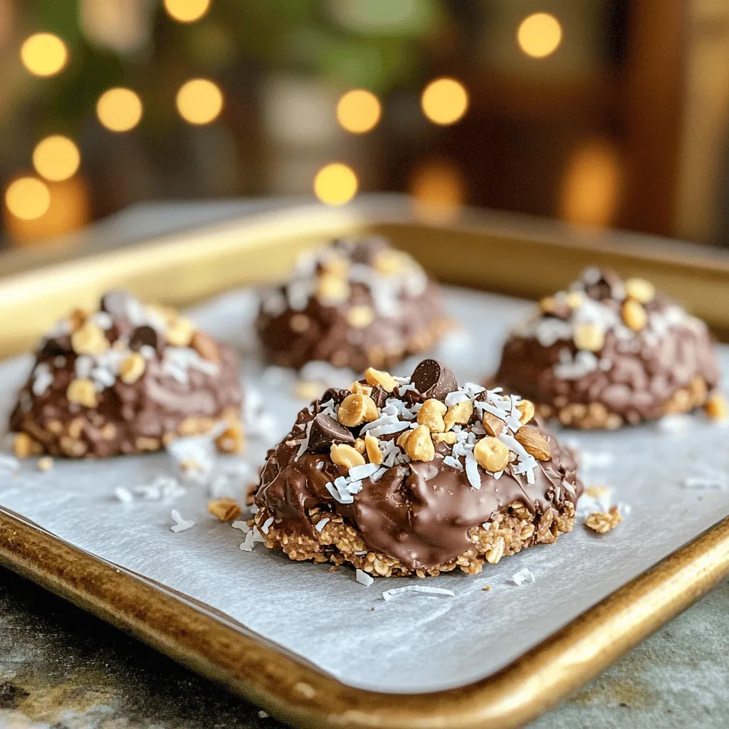 Chocolate Peanut Butter No-Bake Cookies Delight