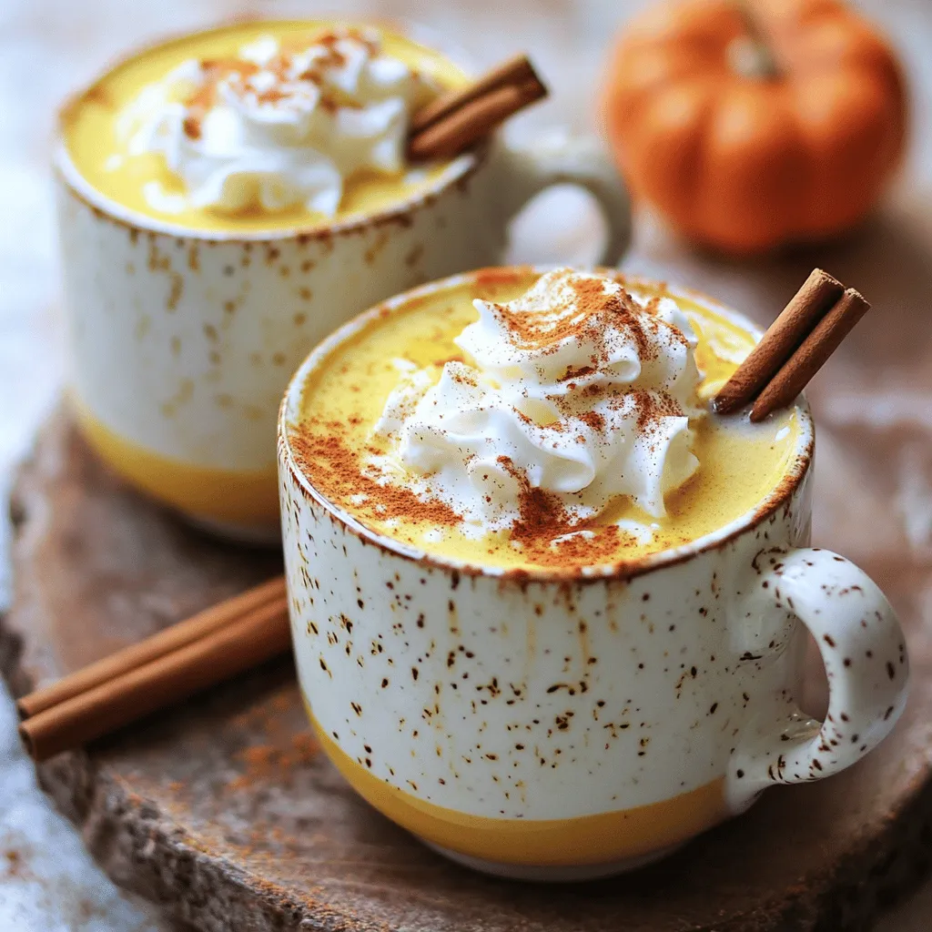 Pumpkin White Hot Chocolate Creamy Comfort Drink