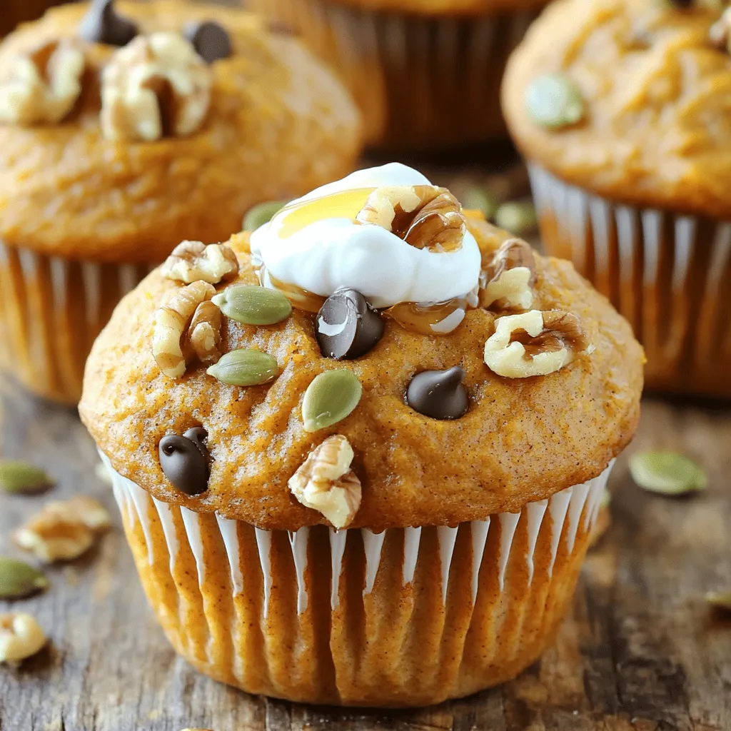 Protein Packed Greek Yogurt Pumpkin Muffins Delight