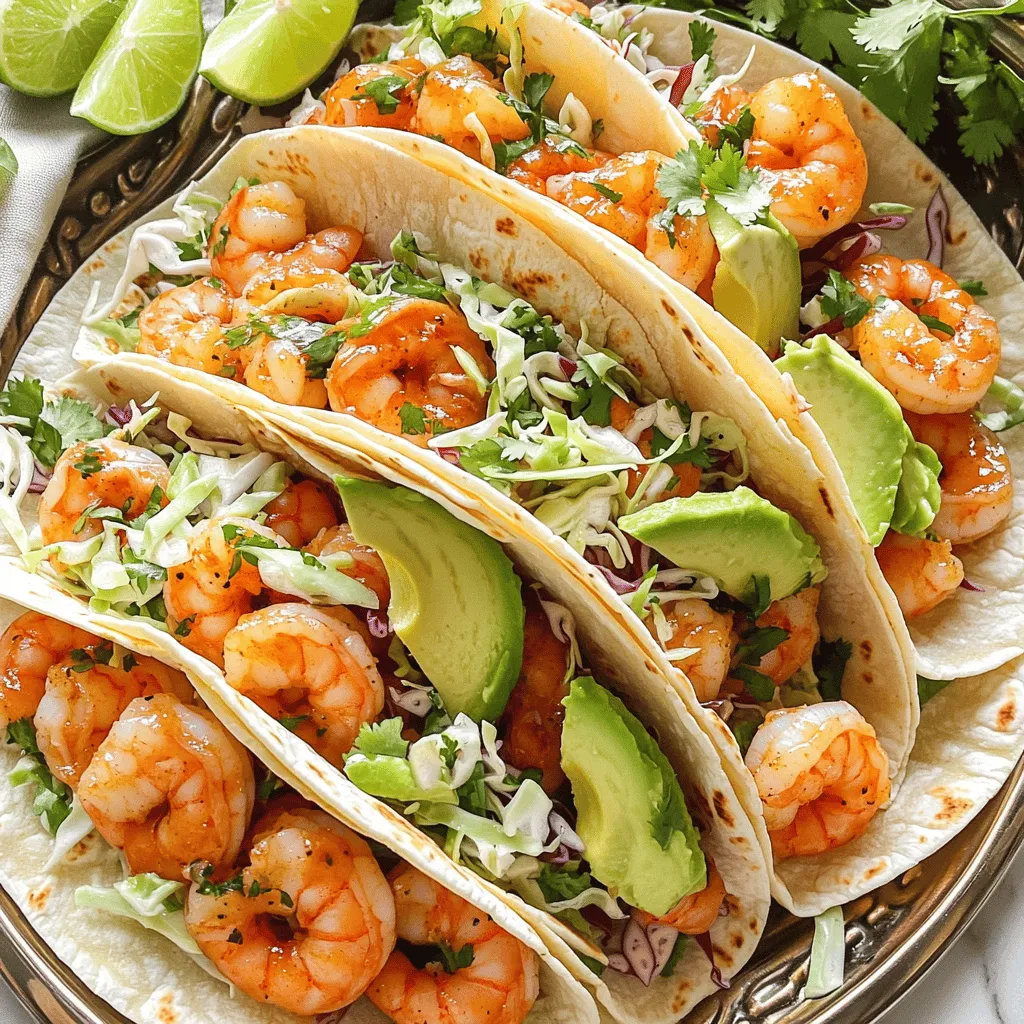 Spicy Honey Garlic Shrimp Tacos Tasty and Simple Meal