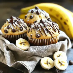 - 2 ripe bananas, thoroughly mashed - 1/3 cup coconut oil, melted (or use unsalted butter) - 1/2 cup packed brown sugar - 1 large egg, room temperature - 1 teaspoon pure vanilla extract - 1 teaspoon baking soda - A pinch of salt - 1 cup all-purpose flour - 1/2 cup semi-sweet or dark chocolate chips - Optional: 1/4 cup chopped walnuts or pecans Using the right measurements is key. Make sure the bananas are ripe. They should feel soft and have brown spots. This adds sweetness. For coconut oil, melt it gently. If using butter, let it cool before adding. The brown sugar must be packed tightly in the measuring cup. This ensures you use enough sugar for sweetness. The egg should be at room temperature to mix well. Add-ins can make your muffins special. Try adding chopped walnuts or pecans for a crunchy texture. You can also mix in spices like cinnamon or nutmeg for warmth. If you want a richer taste, use dark chocolate chips. Feel free to get creative with what you like! First, set your oven to 350°F (175°C). This preheating step is key. Next, take a muffin tin and line it with paper liners or lightly grease it. This will help the muffins come out easily. In a large mixing bowl, add two ripe bananas. Mash them well with a fork. Next, pour in 1/3 cup of melted coconut oil. Stir the bananas and oil together until they are smooth and creamy. This mixture forms the base of your muffins. Now, sprinkle 1 teaspoon of baking soda and a pinch of salt over the wet mix. Stir gently. This helps mix the dry ingredients without overdoing it. Gradually sift in 1 cup of all-purpose flour. Use a spatula or wooden spoon to fold it in. Be careful not to overmix. This keeps your muffins light and fluffy. Finally, fold in 1/2 cup of chocolate chips. Spoon the batter into each muffin cup. Fill them about 3/4 full. Place the muffin tin in the oven and bake for 18-20 minutes. Check for doneness with a toothpick. If it comes out clean, they are ready. Let the muffins cool in the tin for 5 minutes. After that, transfer them to a wire rack to cool completely. Serve them warm for the best taste. Enjoy your delicious banana chocolate chip muffins! To get that fluffy muffin texture, do not overmix your batter. Once you add the flour, gently fold it until just combined. Overmixing makes the muffins dense. Also, use ripe bananas. The riper they are, the more natural sweetness they add. This makes the muffins soft and moist. You can swap coconut oil for unsalted butter if you want a different flavor. If you don’t have brown sugar, white sugar works, but it won’t be as rich. For a nut-free version, leave out the walnuts or pecans. You can even try adding a dash of cinnamon for extra flavor. Serve your muffins warm for the best taste. Place them in a basket lined with a pretty napkin. For a fun touch, drizzle melted chocolate on top or sprinkle some powdered sugar. Adding fresh fruit beside the muffins can brighten the plate and make it look inviting. {{image_4}} To make these muffins gluten-free, swap the all-purpose flour for gluten-free flour. I suggest using a blend designed for baking. Measure it the same way as regular flour. This change keeps the texture soft and tasty. You won’t lose flavor, and your muffins will still be a hit! For a dairy-free version, use coconut oil as your fat. You can also try almond milk or oat milk in place of cow's milk. These swaps add moisture without dairy. Just make sure to check the labels for any added ingredients. Your muffins will still taste great! Want to mix it up? Add spices like cinnamon or nutmeg for warmth. You can also toss in 1/4 cup of chopped nuts like walnuts or pecans for crunch. If you love a tropical twist, try adding shredded coconut or pineapple. Each change gives your muffins a fun new flair! To keep your muffins fresh, store them in an airtight container. Place a paper towel at the bottom of the container. This helps absorb moisture. You can keep them at room temperature for up to 3 days. If you want them to last longer, consider refrigerating them. Just remember to seal them well to avoid drying out. Freezing is a great way to save muffins for later. Allow the muffins to cool completely. Then, wrap each muffin tightly in plastic wrap. Place them in a freezer bag or container. Muffins can stay fresh in the freezer for up to 3 months. When you’re ready to eat, simply thaw them in the fridge or at room temperature. To enjoy your muffins warm, preheat your oven to 350°F (175°C). Place the muffins on a baking sheet for about 10 minutes. This warms them up nicely. If you prefer the microwave, heat each muffin for about 15-20 seconds. Just don’t overheat them, as they may become dry. Enjoy your delicious muffins! Yes, you can use frozen bananas! Just thaw them first. Once thawed, mash them well. They will add great flavor and moisture to your muffins. If you don’t have coconut oil, use unsalted butter. It adds a nice taste. You can also try other oils like canola or vegetable oil. Absolutely! To make mini muffins, reduce the baking time. Bake them for about 10-12 minutes. Keep an eye on them and use a toothpick to check for doneness. To make these muffins healthier, you can: - Use whole wheat flour instead of all-purpose flour. - Cut down on sugar by using less brown sugar. - Add in some oats for extra fiber. - Swap chocolate chips for dark chocolate or nuts. These muffins last for about 3-5 days at room temperature. Store them in an airtight container. You can also freeze them for up to 3 months. Just thaw and enjoy! You learned how to create delicious muffins from scratch. We covered the key ingredients, measurements, and how to mix everything together. You explored tips for texture and ingredient substitutions. You also saw variations for gluten-free and dairy-free options. With proper storage and reheating tips, you can enjoy them longer. Remember, baking is fun and easy. Try different flavors to find your favorite. Now, gather your tools and start baking!