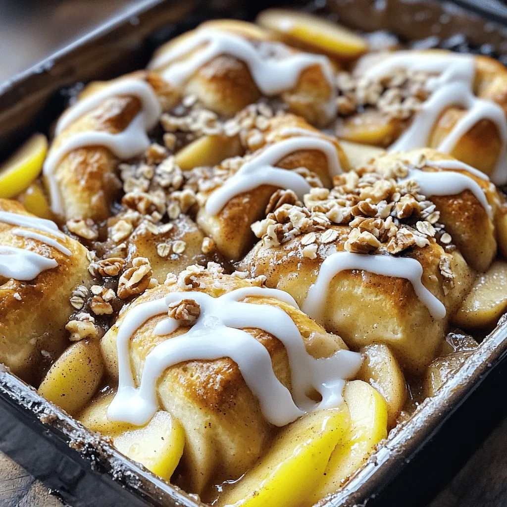 Cinnamon Roll Apple Cobbler Deliciously Quick Dessert