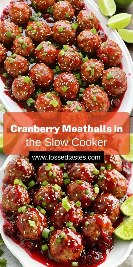 Indulge in the ultimate comfort food with these Slow Cooker Sweet Chili Cranberry Meatballs! Made with juicy ground turkey or chicken and a delightful blend of flavors, these meatballs are a fantastic addition to any meal or gathering. Discover the simple recipe that will impress your guests and leave them craving more. Click through now for the full recipe and tips to make your meatballs irresistible!
