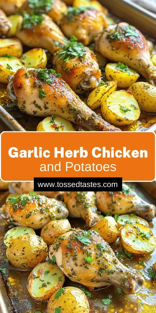 Indulge in the savory goodness of Garlic Herb Chicken Drumsticks & Potatoes Delight! This simple recipe combines juicy chicken drumsticks with perfectly roasted baby potatoes, all infused with garlic, rosemary, and thyme. With just a few ingredients and easy steps, you can create a delightful meal that dazzles the taste buds. Click through to discover how to make this delicious dish today and bring a burst of flavor to your dinner table!