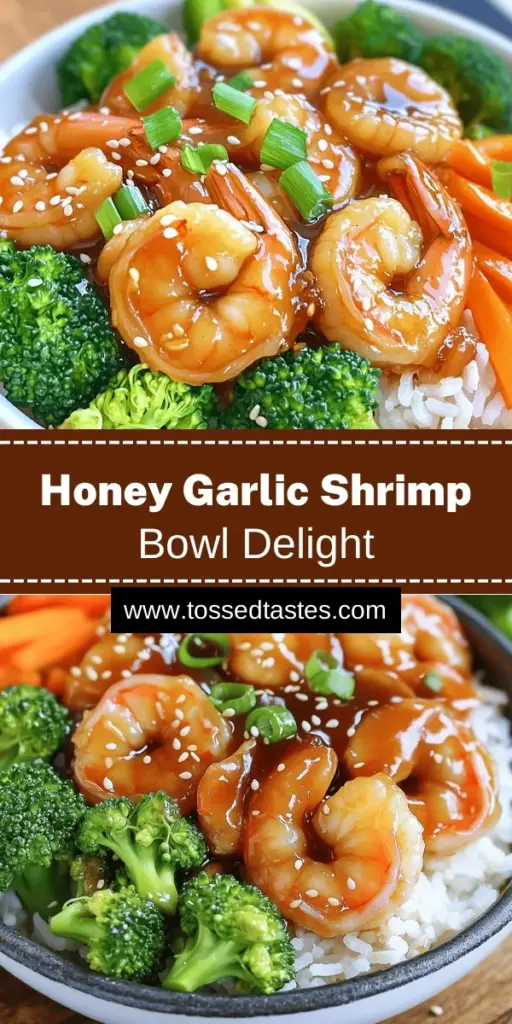 Savor the delightful flavors of Minute Honey Garlic Shrimp Bowls with this quick and easy recipe! Perfect for busy weeknights, this dish features succulent shrimp, vibrant vegetables, and jasmine rice tossed in a sweet and savory honey garlic sauce. Ready in just 25 minutes, it's a delicious and healthy meal everyone will love. Click to explore the full recipe and bring this flavor-packed bowl to your dining table!