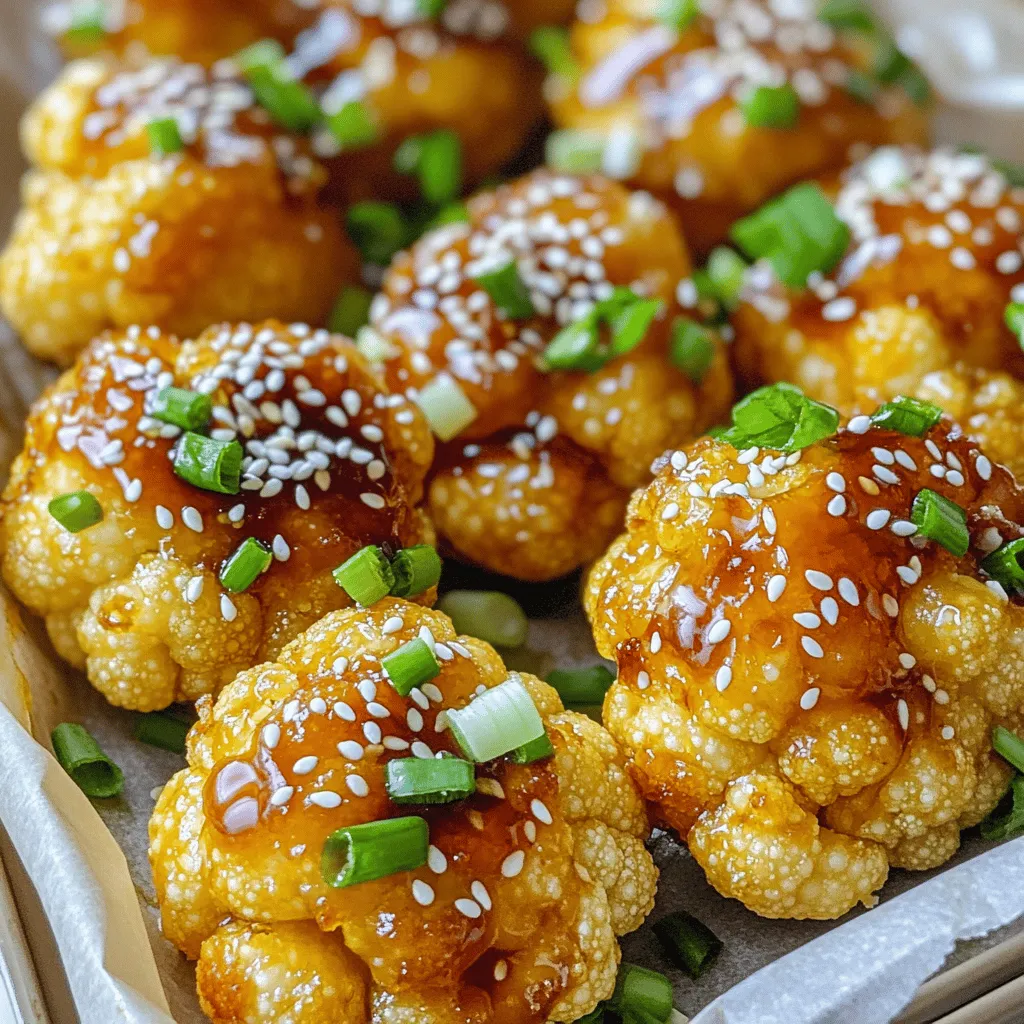 Air Fryer Honey Garlic Cauliflower Bites Delight