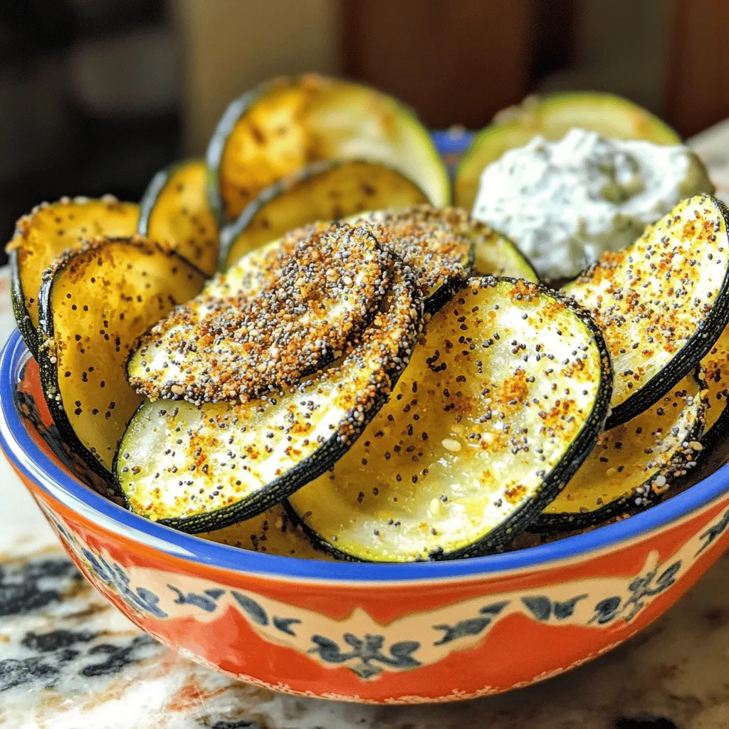 Air Fryer Everything Bagel Zucchini Chips Crunchy Snack