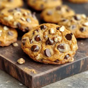 To make chewy pumpkin chocolate chip cookies, gather these ingredients: - 1 cup canned pumpkin puree - 1/2 cup unsalted butter, softened - 1 cup packed brown sugar - 1/2 cup granulated sugar - 1 large egg - 1 teaspoon vanilla extract - 2 cups all-purpose flour, sifted - 1 teaspoon baking soda - 1 teaspoon baking powder - 1 teaspoon ground cinnamon - 1/2 teaspoon ground nutmeg - 1/4 teaspoon ground ginger - 1/4 teaspoon sea salt - 1 cup semi-sweet chocolate chips - 1/2 cup chopped walnuts (optional) Each measurement is important for the right texture. The pumpkin gives moisture, while the sugars add sweetness. The butter helps create a soft center. The flour gives structure, and the spices add warmth. Use a kitchen scale for precise measuring if you want. This can help you avoid mistakes. If you don’t have an ingredient, here are some swaps: - Use coconut oil instead of butter for a dairy-free option. - Swap brown sugar with coconut sugar for a lower glycemic index. - If you don’t like walnuts, try pecans or leave them out. - For gluten-free, use a gluten-free flour blend. - You can also replace pumpkin puree with applesauce if needed. These swaps keep the cookie tasty while fitting your needs. 1. Start by preheating your oven to 350°F (175°C). This helps cookies bake evenly. 2. Line a baking sheet with parchment paper. This keeps cookies from sticking. 3. In a large bowl, cream together the softened butter, brown sugar, and granulated sugar. Use a hand mixer or whisk until fluffy, about 2-3 minutes. 4. Add the pumpkin puree, egg, and vanilla extract to the bowl. Mix until smooth and blended. 5. In another bowl, whisk together the sifted flour, baking soda, baking powder, ground cinnamon, ground nutmeg, ground ginger, and sea salt. This ensures even spice and rise in cookies. 6. Gradually mix the dry ingredients into the pumpkin mixture. Use a spatula and stir gently. Avoid overmixing to keep cookies chewy. 7. Fold in the chocolate chips and walnuts (if you want). Make sure they’re well mixed in. 8. Use a tablespoon or cookie scoop to drop mounds of dough onto the baking sheet. Leave 2 inches between each cookie. 9. Bake for 12-15 minutes. The edges should be lightly golden. The centers can look soft; they will firm up as they cool. 10. Once baked, let the cookies cool on the baking sheet for 5 minutes. 11. Transfer them to a wire rack to cool completely. 12. For a fun touch, sprinkle a little extra cinnamon or powdered sugar on top. 13. Serve the cookies on a nice plate with milk or your favorite warm drink. Enjoy! To get chewy cookies, use the right ingredients. Start with canned pumpkin puree. It adds moisture and flavor. Use softened butter, not melted. This helps keep the cookies thick. Make sure to mix the dough until just combined. Overmixing can make them tough. Use brown sugar for sweetness and moisture. It helps create that soft, chewy bite. Preheat your oven to 350°F (175°C). This ensures even baking. Line your baking sheet with parchment paper. This keeps cookies from sticking and helps them bake evenly. Space the cookie dough mounds about 2 inches apart. This allows them to spread without merging. Bake for 12-15 minutes. Look for lightly golden edges and soft centers. They will firm up as they cool. One common mistake is overmixing the dough. This leads to dense cookies. Another mistake is using cold ingredients. Always use room temperature butter and egg. Measure your flour correctly. Too much flour can make cookies dry. Don’t skip the cooling time. Let them cool on the baking sheet for 5 minutes. This helps them set properly before moving to a wire rack. {{image_4}} You can boost the flavor of these cookies in fun ways. Add a splash of maple syrup for warmth. Try using dark chocolate chips for a richer taste. You can also mix in some white chocolate chips for a sweet twist. If you love spices, add a pinch of cloves or allspice. These small changes make a big difference and can create a new favorite cookie. Want to make these cookies gluten-free? Simply swap all-purpose flour for a gluten-free blend. Many brands offer blends that work well in baking. Look for ones that include xanthan gum for better texture. This way, those with gluten sensitivities can enjoy these tasty treats too. It’s simple and keeps the cookies soft and chewy. You can personalize your cookies with fun add-ins. Try adding dried cranberries or raisins for a fruity touch. If you want some crunch, mix in more nuts like pecans or almonds. You can even use sunflower seeds for a nut-free option. Feel free to experiment with flavors and textures. This makes your cookies unique every time you bake them! To keep your chewy pumpkin chocolate chip cookies fresh, place them in an airtight container. This will help maintain their soft texture. I recommend storing cookies at room temperature. They stay good for up to five days. If you add walnuts, the cookies might lose some crispness, but they will still taste great. You can freeze these cookies for later enjoyment! First, let them cool completely. Then, place them in a single layer on a baking sheet. Freeze them for about an hour. Once frozen, transfer the cookies to a freezer bag or container. They can last up to three months in the freezer. When you're ready to eat, just thaw them at room temperature. To enjoy your cookies warm, preheat your oven to 350°F (175°C). Place the cookies on a baking sheet and reheat for about 5-7 minutes. This will revive their chewy texture. You can also use a microwave. Heat each cookie for about 10-15 seconds. Enjoy them fresh and warm! Yes, you can use fresh pumpkin. Fresh pumpkin gives a great taste. To use it, roast or boil the pumpkin first. Then, mash it until it is smooth. Make sure to drain any excess water. This helps keep your cookies from being too wet. You can make these cookies healthier by using less sugar. Try reducing the brown and white sugars by half. You can also swap half of the butter for applesauce. This change keeps the cookies moist and lowers fat. Use whole wheat flour instead of all-purpose flour for added fiber. To soften butter fast, cut it into small cubes. Place the cubes in a bowl. Let it sit at room temperature for about 10 minutes. You can also microwave it for 5-10 seconds on low power. Keep an eye on it to avoid melting. Soft butter mixes better and makes your cookies fluffier. In this blog post, we covered how to make delicious cookies. We discussed the key ingredients and their measurements, as well as substitutes you can use. I shared step-by-step baking instructions with tips for cooling and serving. You learned how to create a chewy texture and avoid mistakes. We explored different flavor variations, storage tips, and answered common questions. Remember, baking is fun! Use this guide to bake the best cookies. Enjoy sharing your tasty treats with friends and family.