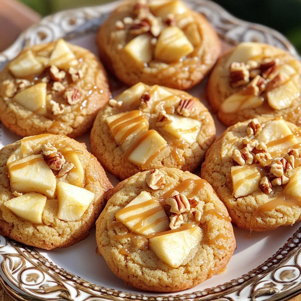 Caramel Apple Cheesecake Cookies Tasty Fall Treat