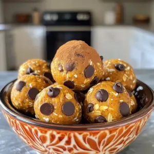 - 1 cup rolled oats - 1/2 cup pumpkin puree - 1/4 cup honey or maple syrup - 1/4 cup almond butter or peanut butter - 1/2 teaspoon vanilla extract These main ingredients form the base of your energy balls. Rolled oats give a hearty texture. Pumpkin puree adds moisture and flavor. Honey or maple syrup acts as a sweetener. Almond or peanut butter binds everything together. Vanilla extract enhances the overall taste. - 1 teaspoon ground cinnamon - 1/2 teaspoon ground nutmeg - 1/4 teaspoon sea salt - 1/2 cup mini chocolate chips - 1/4 cup chopped walnuts or pecans (optional) The seasonings bring warmth and depth to your energy balls. Cinnamon and nutmeg create a cozy fall flavor. Sea salt balances the sweetness. Mini chocolate chips add a fun burst of chocolate. Chopped walnuts or pecans give a nice crunch and extra nutrients. Feel free to mix and match as you like! Step 1: Combine base ingredients in a mixing bowl Start by taking a large mixing bowl. Add 1 cup of rolled oats, 1/2 cup of pumpkin puree, 1/4 cup of honey or maple syrup, and 1/4 cup of almond butter. Pour in 1/2 teaspoon of pure vanilla extract. Use a spatula or wooden spoon to mix everything well until it's smooth. Step 2: Mix in seasonings and spices Next, sprinkle in 1 teaspoon of ground cinnamon, 1/2 teaspoon of ground nutmeg, and 1/4 teaspoon of sea salt. Stir the mixture again. Make sure the spices spread evenly for the best flavor. Step 3: Fold in chocolate chips and nuts Now, gently fold in 1/2 cup of mini chocolate chips. If you want a crunchy texture, add 1/4 cup of chopped walnuts or pecans. Mix until all ingredients blend together nicely. Step 4: Scoop and roll into balls Using clean hands, scoop out about 1 tablespoon of the mixture. Roll it into a ball shape. Repeat this for the rest of the mixture until you form all the energy balls. Step 5: Arrange on a lined baking sheet Place the rolled energy balls on a parchment-lined baking sheet or plate. Make sure they are spaced out a bit for easy handling. Step 6: Refrigerate to firm up Put the baking sheet in the refrigerator. Let the energy balls chill for at least 30 minutes. This step helps them become firm and easier to eat. Store in an airtight container Once they’re firm, transfer the energy balls to an airtight container. Keep them in the fridge. They will stay fresh for about a week, ready for you to enjoy anytime. To boost flavor, use maple syrup instead of honey. This makes the recipe vegan and adds a unique sweetness. You can also try different nut butters. Almond butter gives a rich taste, while creamy peanut butter offers a classic flavor. Experimenting can lead to fun and tasty variations. For a fun presentation, serve the energy balls in a cute mason jar or a decorative bowl. You can sprinkle extra chocolate chips on top for an inviting look. These energy balls pair well with almond milk or a warm cup of tea. They make a great snack for parties or family gatherings. One common mistake is not chilling the energy balls long enough. They need at least 30 minutes in the fridge to firm up. This step is key for the right texture. Another mistake is overmixing the ingredients. Mix just until combined to keep the balls light and airy. {{image_4}} You can change the flavors of your energy balls for fun. Try adding dried fruits like cranberries or raisins. They add sweetness and chewiness. Another option is to swap the pumpkin for sweet potato puree. This switch gives a different taste but keeps the texture creamy. If you need gluten-free energy balls, use certified oats. They work just as well as regular oats. For a nut-free option, swap almond butter with sunflower seed butter. This keeps the recipe safe for those with nut allergies while still being tasty. When making these energy balls, think about the size you want. For kids, roll smaller balls. About one teaspoon per ball is great. For adults, you can make larger balls, around one tablespoon each. Adjust the size based on who will eat them. This makes it easy to serve everyone! To keep your energy balls fresh, store them in the fridge. Using an airtight container is key. This helps prevent them from drying out. You can also place parchment paper between layers to avoid sticking. If you want to save some for later, freeze them! Place the energy balls in a single layer on a baking sheet. Once frozen, transfer them to a freezer-safe bag. This method helps keep their shape. When you want to eat one, just take it out. Let it thaw in the fridge or at room temperature for about 30 minutes. In the fridge, these energy balls last up to a week. After that, they may lose their taste and texture. Look for any off smells or changes in color as signs of spoilage. If they seem dry or hard, it’s best to toss them. This recipe makes about 12 to 15 energy balls. You can adjust the size to get more or less. If you make them smaller, you might get a few extra! Yes, you can! Sweet potato puree is a great substitute. It has a similar texture and sweet flavor. You can also try using applesauce for a fruity twist. Absolutely! These energy balls are perfect for meal prep. You can make a batch on the weekend. Store them in the fridge for quick snacks all week. They are great for breakfast or a pick-me-up during the day. To make these energy balls nut-free, use sunflower seed butter instead of almond or peanut butter. This keeps the recipe safe for those with nut allergies. You can also try tahini for a different taste! This blog post covered how to make energy balls with simple ingredients. We detailed the main ingredients, added spices, and shaping steps. You learned handy tips for flavor and storage, plus how to avoid common mistakes. Experiment with flavors and make these balls suit your diet. Energy balls are a great snack to fuel your day. Enjoy making them and share with friends!