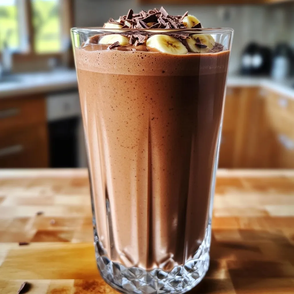 Hot Cocoa Protein Smoothie Creamy and Nutritious Drink