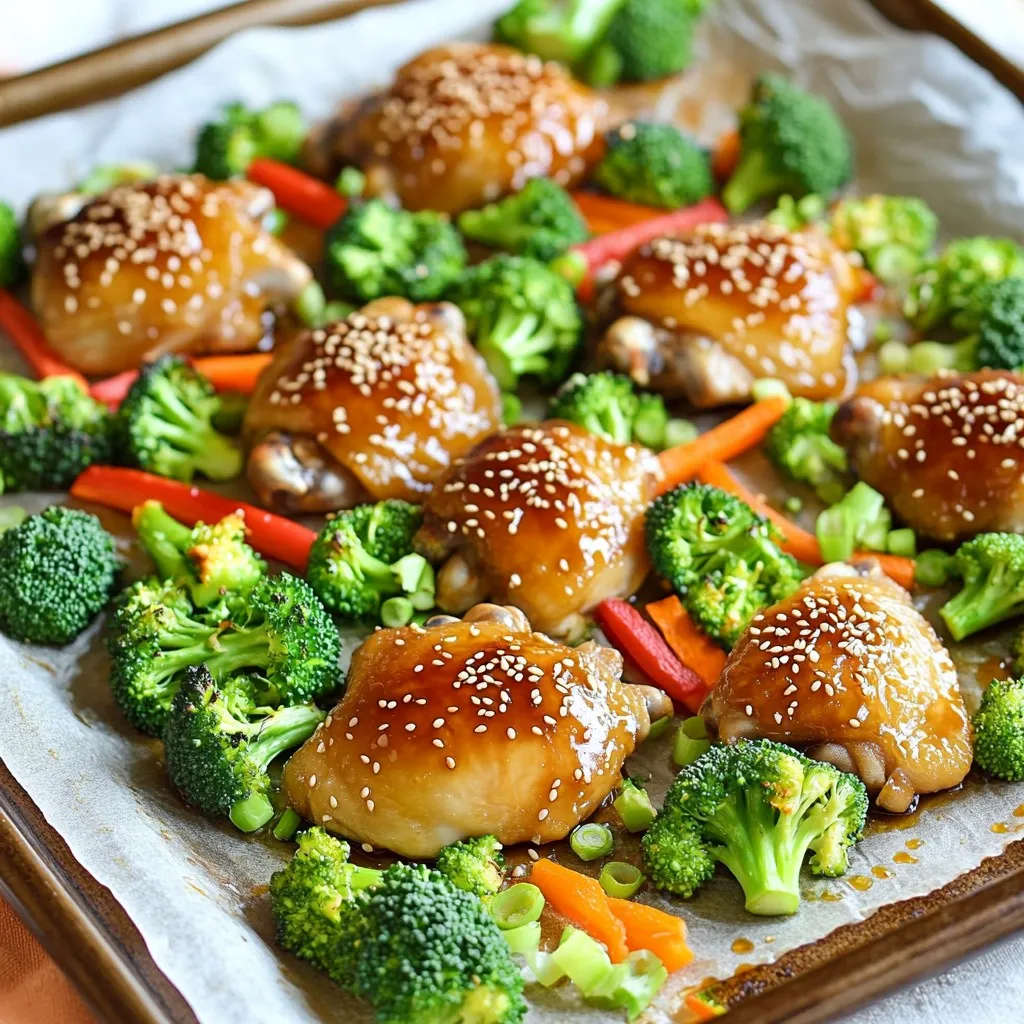 Sheet Pan Teriyaki Chicken & Broccoli Delight
