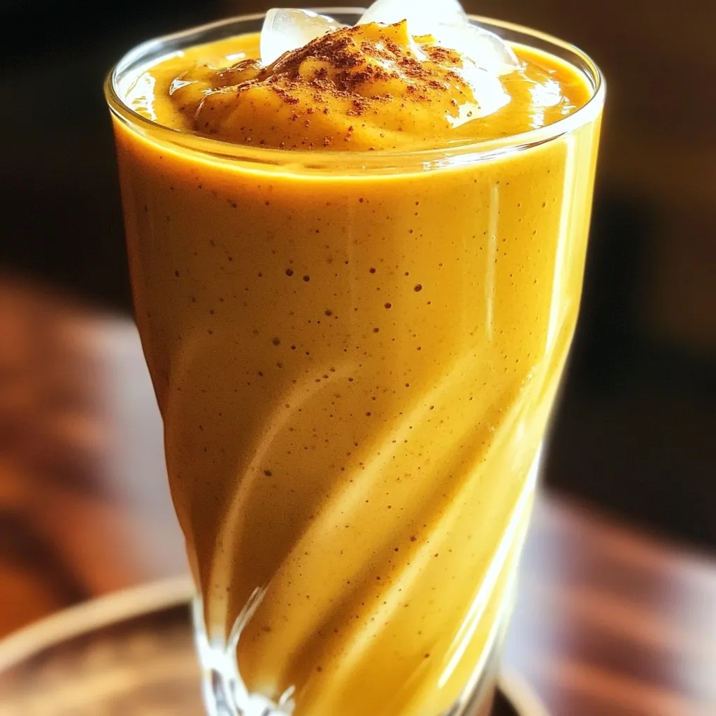 Pumpkin Chai Smoothie with Oat Milk Delightful Recipe