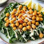 For this crispy chickpea kale Caesar salad, gather the following: - 1 can (15 oz) chickpeas, drained and rinsed - 1 tablespoon olive oil - 1 teaspoon garlic powder - 1 teaspoon smoked paprika - Salt and black pepper to taste - 4 cups kale, stems removed and chopped into bite-sized pieces - 1/4 cup grated Parmesan cheese (or nutritional yeast for vegan) - 1/4 cup Caesar dressing (store-bought or homemade) - Croutons (optional, for extra crunch) You can switch things up if you need to. Here are some ideas: - Use canned white beans instead of chickpeas for a different flavor. - Swap olive oil with avocado oil for a buttery taste. - For a dairy-free option, replace Parmesan cheese with nutritional yeast. - If you have a different dressing, feel free to use that instead. - Add roasted nuts or seeds for extra crunch and protein. This salad is not just tasty; it's also nutritious. Here’s a quick breakdown: - Chickpeas provide fiber and protein, helping you feel full. - Kale is packed with vitamins A, C, and K, which are great for your health. - Olive oil adds healthy fats that support heart health. - Parmesan cheese gives you calcium and protein, while nutritional yeast offers B vitamins. - Overall, this salad is a balanced dish that gives energy and nutrients. Enjoy crafting your salad with these ingredients! Each bite is fresh and flavorful. Start by preheating your air fryer to 400°F (200°C). Drain and rinse the chickpeas well. Use a kitchen towel to pat them dry. This helps them get crispy. Remove any loose skins as well. In a bowl, mix the chickpeas with olive oil, garlic powder, smoked paprika, and a pinch of salt and pepper. Toss until they are coated evenly. Next, place the seasoned chickpeas in the air fryer basket. Make sure they are in a single layer. This helps them cook evenly. Air fry for about 15-20 minutes. Shake the basket halfway through to ensure they crisp up nicely. They should be golden brown when done. Let them cool slightly before adding them to the salad. While the chickpeas cook, rinse the kale well under cold water. Dry it with a salad spinner or kitchen towels. Remove the tough stems and chop the kale into bite-sized pieces. Drizzle a small amount of olive oil over the chopped kale. Add a sprinkle of salt. Use your hands to massage the kale for about 2-3 minutes. This makes it softer and tastier. In a large mixing bowl, combine the massaged kale with the crispy chickpeas. Add grated Parmesan cheese or nutritional yeast if you prefer a vegan option. Pour in the Caesar dressing. Toss everything gently to coat all the ingredients. If you like croutons, add them just before serving. Serve the salad right away on plates or a big platter. To make crispy chickpeas, start by drying them well. After draining and rinsing, pat them with a towel. This step helps remove moisture. Next, toss the chickpeas with olive oil and spices. Use garlic powder and smoked paprika for great flavor. Spread them in a single layer in your air fryer. Air fry at 400°F for 15-20 minutes. Shake the basket halfway through to ensure even cooking. Once golden, let them cool. This cooling step helps them stay crispy. For this salad, I love using curly kale. Its texture holds up well in the dressing. Dinosaur kale, also called Lacinato, adds a nice twist. It has a flatter leaf and a rich taste. Look for fresh, vibrant leaves. Avoid any yellow or wilting. Remove the stems before chopping. This makes the kale easier to eat. Massage the kale with olive oil and salt. This softens it and enhances the flavor. Making your own Caesar dressing is easy and fun. You'll need just a few ingredients. Here’s a simple recipe: - 1/2 cup mayonnaise - 1 tablespoon Dijon mustard - 2 tablespoons lemon juice - 1 teaspoon Worcestershire sauce - 1/4 cup grated Parmesan cheese - Salt and pepper to taste Combine all ingredients in a bowl. Whisk until smooth. Adjust seasoning as needed. This homemade dressing adds a personal touch to your salad. It’s fresher than store-bought and tastes amazing! {{image_4}} To make this salad vegan, swap the Parmesan cheese for nutritional yeast. Nutritional yeast adds a cheesy flavor without dairy. You can also choose a vegan Caesar dressing. Many brands offer tasty vegan dressings, or you can make one at home. Blend cashews, garlic, lemon juice, and a bit of mustard for a creamy dressing. Want to boost protein? You can add grilled chicken, tofu, or tempeh. Chickpeas already provide protein, but extra help makes it hearty. For a fun twist, try adding sliced hard-boiled eggs. They add richness and contrast to the salad. If you like a bit of crunch, top with roasted nuts or seeds. In summer, add ripe tomatoes or cucumbers for freshness. Fall brings the chance to use roasted squash or sweet potatoes. These swaps keep your salad exciting and in tune with the season. You can also mix in some sprouts or microgreens for extra nutrition and color. Use what’s fresh and available near you for the best taste. To store leftover salad, place it in an airtight container. Keep it in the fridge for up to three days. The crispy chickpeas may lose their crunch. To prevent this, store them separately. This way, you can keep the salad fresh. If you want to reheat chickpeas, preheat your air fryer to 350°F (175°C). Spread the chickpeas in the basket. Heat for about 5-7 minutes. Shake the basket halfway through. This method keeps them crispy. For meal prep, wash and chop the kale ahead of time. Store it in a sealed bag. You can also prepare the chickpeas in advance. Cook them and cool them completely before storage. Keep both in the fridge. When you're ready to eat, mix the kale, chickpeas, dressing, and cheese. Your salad will be fresh and tasty! Yes, you can make parts of this salad ahead. Prepare the crispy chickpeas and kale first. Store them separately in airtight containers. Keep the dressing aside until you are ready to serve. Add the dressing just before serving. This keeps everything fresh and crunchy. You have several options for Caesar dressing. You can use a store-bought vegan dressing. A simple mix of yogurt, lemon juice, and garlic also works well. You can even blend tahini, lemon juice, and garlic for a tasty twist. Choose what suits your taste and diet. If you don’t have an air fryer, you can bake the chickpeas. Preheat your oven to 400°F (200°C). Spread the seasoned chickpeas on a baking sheet. Bake for 25-30 minutes, shaking the pan halfway through. Watch them closely to avoid burning. They should be golden and crunchy. Yes, this salad is gluten-free! The main ingredients, chickpeas and kale, contain no gluten. Just ensure your Caesar dressing and any croutons you use are also gluten-free. Check the labels to be safe. Enjoy this tasty, safe option for gluten-free eating! This blog post gave you a clear guide to making a vibrant chickpea salad. We covered ingredients, the cooking process, and tasty variations. You learned ways to make crispy chickpeas and how to store leftovers well. As you try this recipe, remember to explore your own favorites. Feel free to adjust it to fit your taste and needs. Enjoy each bite and the flavors it brings. It's a fun way to get healthy!