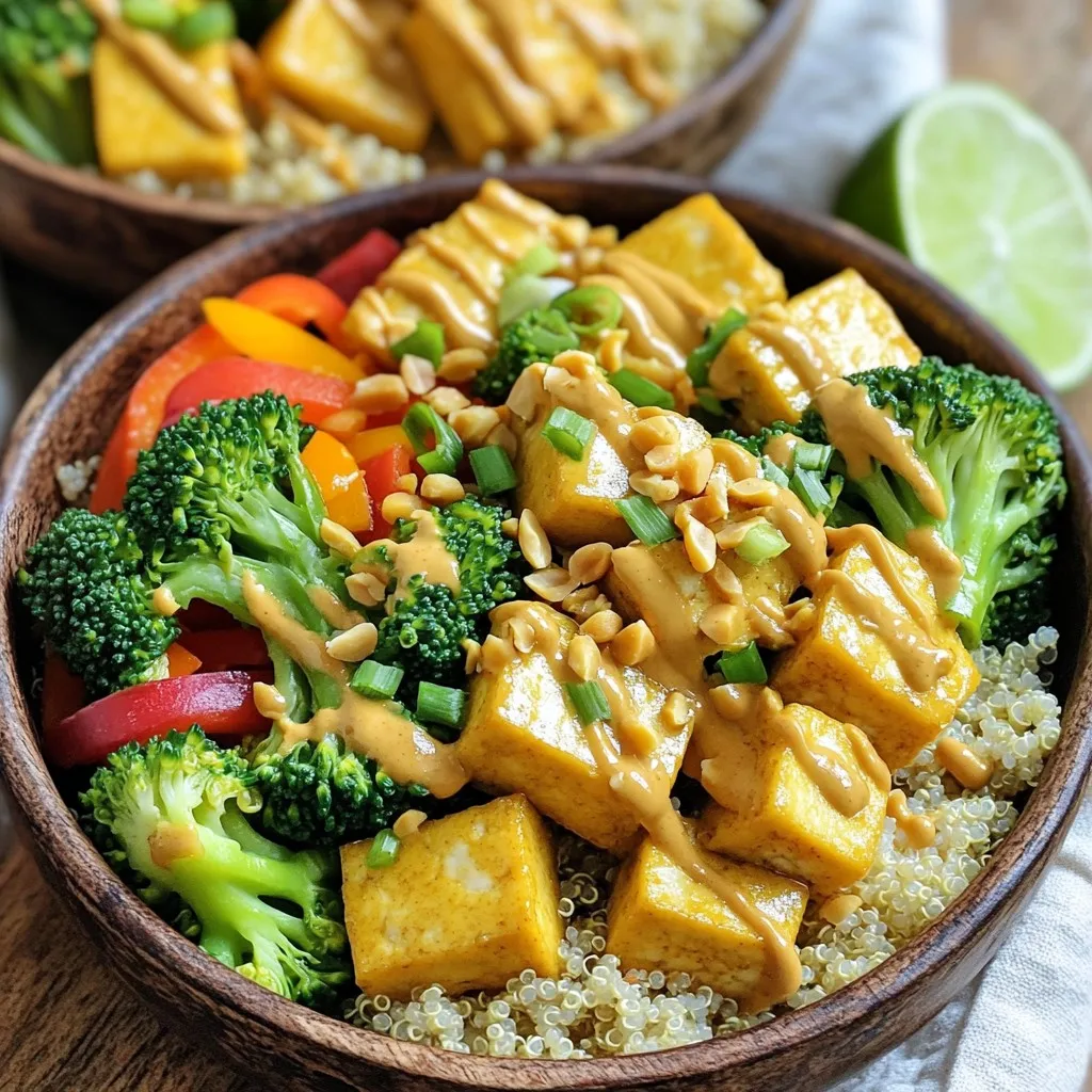 Spicy Peanut Tofu Bowls for a Flavorful Meal