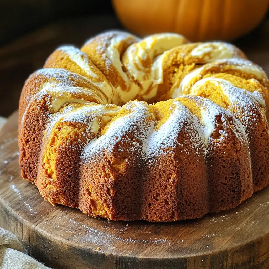 Pumpkin Cream Cheese Pound Cake Irresistible Delight