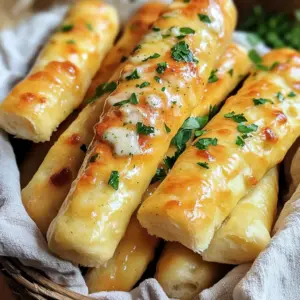 - 1 cup warm water (approximately 110°F) - 2 teaspoons active dry yeast - 1 tablespoon granulated sugar - 3 cups all-purpose flour - 1 teaspoon sea salt - 2 tablespoons extra virgin olive oil - 3 tablespoons unsalted butter, melted - 3 cloves garlic, finely minced - 1 teaspoon dried oregano - 1 teaspoon dried basil - 1/2 teaspoon garlic powder - Fresh parsley, chopped (for garnish) You can swap some ingredients if needed. Use honey instead of sugar for a richer flavor. Whole wheat flour can replace all-purpose flour for more fiber. If you lack fresh herbs, dried herbs work fine. Garlic powder can replace minced garlic if you're short on fresh. For vegan options, use plant-based butter and olive oil. When picking fresh herbs, look for bright colors and strong scents. Avoid herbs that are wilted or brown. Smell them; fresh herbs should have a strong aroma. Store them in water like flowers to keep them fresh longer. You can also wrap herbs in a damp paper towel and place them in a plastic bag. This way, they stay crisp and flavorful until you're ready to use them. To start, mix 1 cup of warm water, 2 teaspoons of active dry yeast, and 1 tablespoon of sugar in a small bowl. Let it sit for about 5 minutes. You will see a frothy layer on top. This means your yeast is ready to use. In a large bowl, sift together 3 cups of all-purpose flour and 1 teaspoon of sea salt. Make a well in the center and add your frothy yeast mixture along with 2 tablespoons of olive oil. Mix everything together with a spoon or your hands until a rough dough forms. Transfer it to a floured surface and knead for about 5 minutes until it feels smooth and elastic. Once your dough is ready, shape it into a ball. Place it in a greased bowl, cover it with a towel, and let it rise for about 1 hour. The dough should double in size. After it rises, punch it down gently to release air. Roll it out on a floured surface into a rectangle, about 1/2 inch thick. Use a knife to cut strips that are about 1 inch wide. Preheat your air fryer to 350°F. In a small bowl, combine 3 tablespoons of melted butter, 3 minced garlic cloves, 1 teaspoon of oregano, 1 teaspoon of basil, and 1/2 teaspoon of garlic powder. Brush this mix over each breadstick strip. Arrange the strips in the air fryer basket, leaving space between them. Air fry for 6-8 minutes until golden brown. Keep an eye on them to avoid overcooking. When done, brush with any remaining garlic butter and sprinkle with fresh parsley. To get the best texture, you want your dough to be smooth. Knead it for about 5 minutes. This helps create gluten, which gives the breadsticks a nice chew. After rising, roll the dough to about 1/2 inch thick. If you want a softer breadstick, roll it a bit thicker. For a crunchier outside, keep it thinner. Every air fryer cooks a little differently. Start with 6 minutes at 350°F. Check them often. If they are not golden brown, add 1-2 minutes. Remember, older models may take longer. Newer models may cook faster. Keep an eye on them to avoid burning. Feel free to get creative with flavors! You can add red pepper flakes for heat or parmesan cheese for a cheesy kick. Try mixing in thyme or rosemary for a different taste. You could even brush them with garlic herb butter again right after cooking for extra flavor. Get playful and find what you love! {{image_4}} You can make cheese-stuffed breadsticks by adding cheese inside the dough. To do this, roll the dough flat and place shredded cheese in the center. Fold the dough over the cheese and seal the edges well. When you air fry these, the cheese melts and creates a gooey center. Use mozzarella or cheddar for the best flavor. For a healthier option, switch to whole wheat flour. Whole wheat adds a nutty taste and extra fiber. Use the same amount of whole wheat flour as all-purpose flour. You may need a bit more water since whole wheat absorbs more moisture. Follow the same steps to make these tasty breadsticks. To make gluten-free breadsticks, use a gluten-free flour blend. Look for blends that include xanthan gum, which helps bind the dough. Mix the dry ingredients carefully, as gluten-free flours have different properties. Follow the same steps as the original recipe for the best results. These breadsticks will still taste amazing and fit your needs! To keep your breadsticks fresh, place them in an airtight container. This helps maintain their softness. You can also wrap them in plastic wrap before placing them in the container. Store them at room temperature for up to two days. If you want to keep them longer, consider freezing them. When you want to enjoy your leftover breadsticks, reheating is key. Preheat your air fryer to 350°F (175°C). Place the breadsticks in the basket for about 3-4 minutes. This method helps keep them warm and crispy. You can also use the oven. Wrap them in foil and heat at 350°F for about 10 minutes. Freezing breadsticks is a great way to save them for later. After they cool, wrap each breadstick in plastic wrap. Then, place them in a freezer-safe bag. They can last in the freezer for up to three months. When you are ready to eat them, thaw in the fridge overnight, then reheat as mentioned above. Enjoy your tasty snack anytime! You can tell when the breadsticks are fully cooked by checking their color and texture. They should be golden brown on the outside. You can also tap the bottom; it should sound hollow. If they are soft and pale, give them a minute more in the air fryer. Always check them at the 6-minute mark to avoid overcooking. Yes, you can use fresh garlic instead of minced garlic. Just chop it finely to release its strong flavor. Fresh garlic can give your breadsticks a more vibrant taste. Use about 1 clove of fresh garlic for every clove of minced garlic in the recipe. Adjust to your taste; some may enjoy a stronger garlic flavor. Garlic herb breadsticks taste great with many dipping sauces. Here are a few favorites: - Marinara sauce - Olive oil with balsamic vinegar - Garlic butter sauce - Ranch dressing - Pesto These sauces enhance the flavor of the breadsticks and add variety to your snack. Try out different sauces to find your favorite pairing! This blog post covered key steps to make garlic herb breadsticks. We discussed the ingredients, their substitutes, and tips for choosing fresh herbs. You learned the method for activating yeast, preparing the dough, and shaping your breadsticks before air frying. We also shared tricks for the perfect texture and variations like cheese-stuffed options. Lastly, we touched on storage and reheating tips to keep them fresh. Now, you have all the tools to bake tasty breadsticks at home! Enjoy creating your delicious snacks.