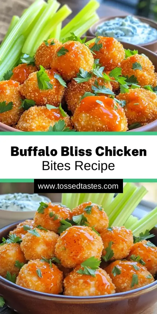 Get ready for a flavor explosion with these Buffalo Bliss Chicken Bites! Perfectly crisp and bursting with spicy goodness, this easy recipe is made in the air fryer for a healthier twist on a classic favorite. With simple ingredients and quick prep, you can whip up this delicious snack in just 30 minutes. Click through to discover how to make these mouthwatering bites and elevate your next game day or gathering!