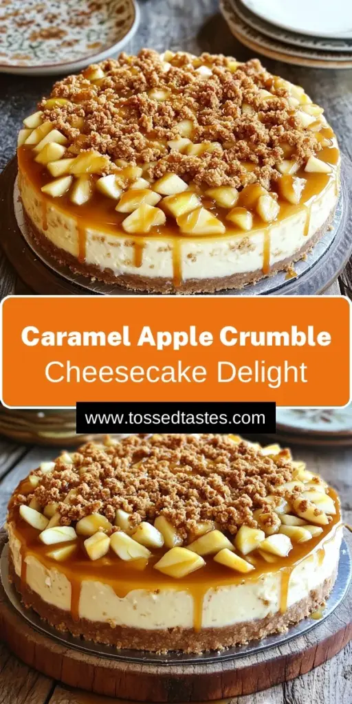 Indulge in the ultimate dessert experience with this Caramel Apple Crumble Cheesecake recipe! Combining creamy cheesecake, fresh apples, and a crunchy crumble topping, this treat is sure to impress. Perfect for gatherings or a cozy night in, learn how to make this delightful dessert step-by-step. Ready to satisfy your sweet tooth? Click through for the full recipe and start baking today!