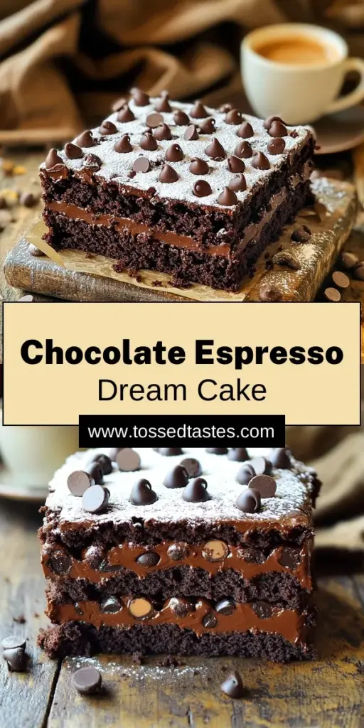 Indulge in the rich flavors of Chocolate Espresso Coffee Cake, the perfect treat for coffee lovers! This deliciously moist cake combines the bold taste of espresso with chocolate, making every bite a delightful experience. Whether you're hosting a gathering or enjoying a quiet afternoon, this recipe is simple to follow and yields a stunning dessert. Click through to explore the full recipe and elevate your baking game today!