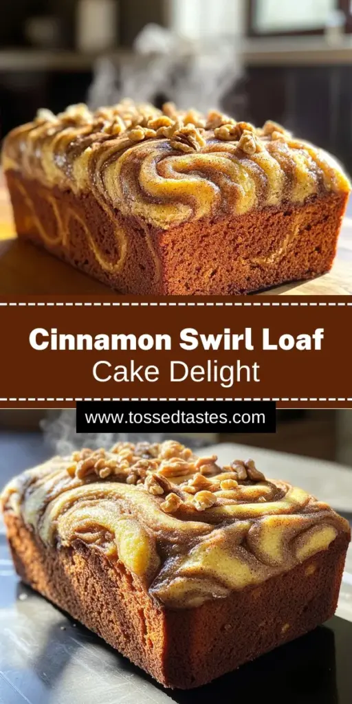 Indulge in the delightful taste of Cinnamon Swirl Loaf Cake with this easy recipe! Perfectly spiced and beautifully swirled, this cake combines the warmth of cinnamon with a soft, moist texture that's irresistible. It’s perfect for breakfast, snacks, or dessert. Click to explore the full recipe and discover tips for making every slice a showstopper. Bring the sweet aroma of freshly baked Cinnamon Swirl Loaf Cake to your kitchen today!
