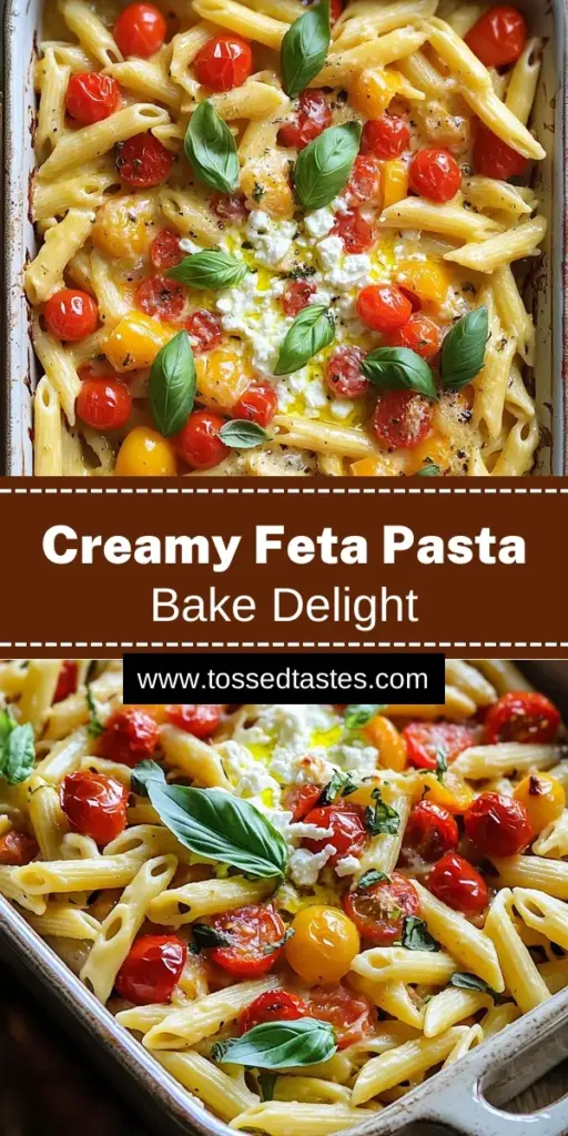 Dive into this delicious Creamy Mediterranean Feta Pasta Bake that combines rich flavors and vibrant ingredients in one easy dish! With creamy feta, fresh cherry tomatoes, and a hint of spice, this recipe is perfect for a cozy dinner or gathering. Ready in just 40 minutes, it’s a meal even busy cooks can master. Click through to explore the full recipe and elevate your weeknight dinner with this satisfying pasta bake!