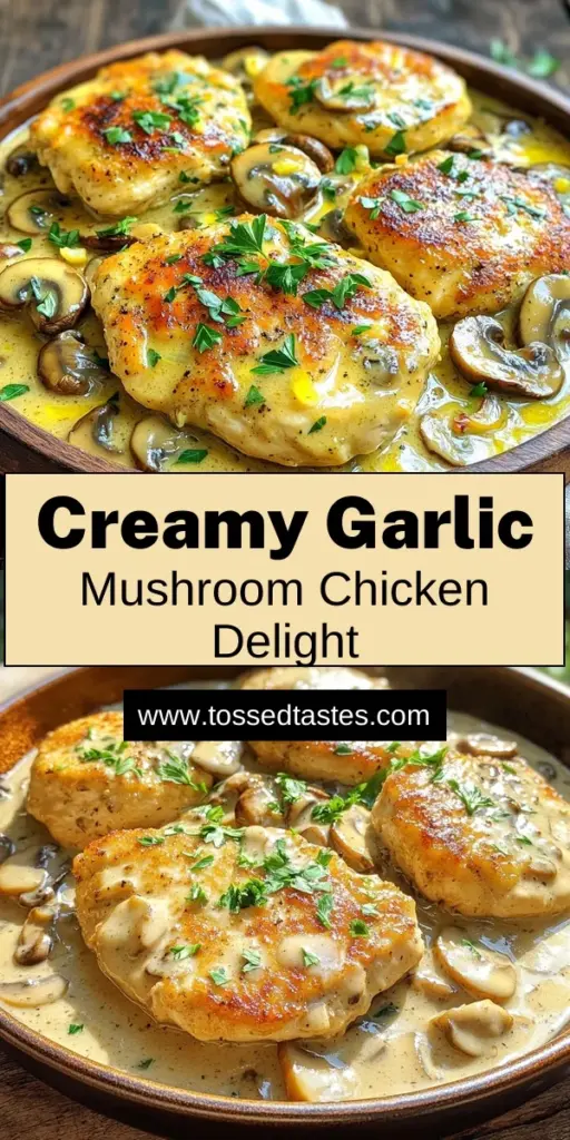 Discover the ultimate comfort food with this One-Pan Creamy Garlic Mushroom Chicken Cutlets recipe! In just 30 minutes, you'll create a delicious meal featuring tender chicken cutlets smothered in a rich, creamy mushroom sauce. Perfect for busy weeknights or family gatherings, it's a dish everyone will love. Click through to explore this mouthwatering recipe and elevate your dinner game tonight!