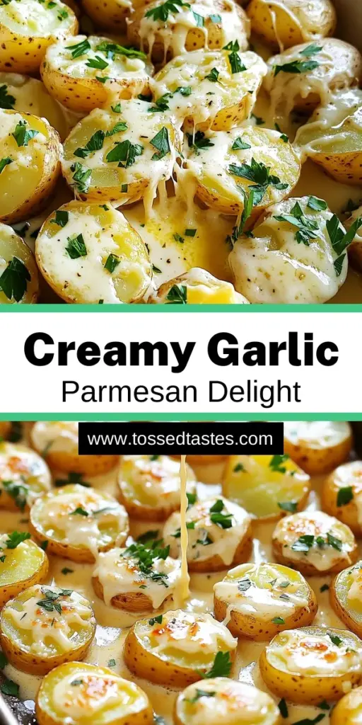 Indulge in the rich flavors of creamy garlic Parmesan potatoes, a perfect side dish for any meal. This easy slow cooker recipe brings together tender baby potatoes, heavy cream, and a blend of garlic and herbs, topped with melty Parmesan cheese and butter. Ready in just over five hours, these dreamy potatoes are sure to impress at your next dinner. Click to explore this delicious recipe and elevate your mealtime!