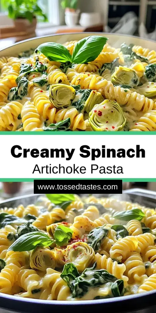 Savor a delicious twist on dinner with this Spinach Artichoke One-Pot Pasta! This creamy, flavorful recipe combines hearty pasta, vibrant spinach, and tangy artichokes, all cooked in one pot for easy cleanup. Perfect for busy weeknights, it’s ready in just 30 minutes! Dive into a meal that’s satisfying and simple to make. Click to discover the full recipe and transform your family dinner today!