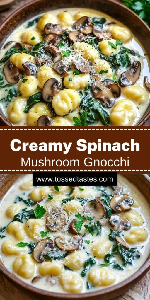 Savor the flavors of this One-Pan Creamy Mushroom Spinach Gnocchi that’s perfect for a quick and delightful dinner! With tender potato gnocchi, earthy mushrooms, and fresh spinach all enveloped in a rich cream sauce, this dish is comfort food at its finest. Ready in just 25 minutes, it’s a meal everyone will love. Click through to explore the full recipe and elevate your weeknight dinners today!