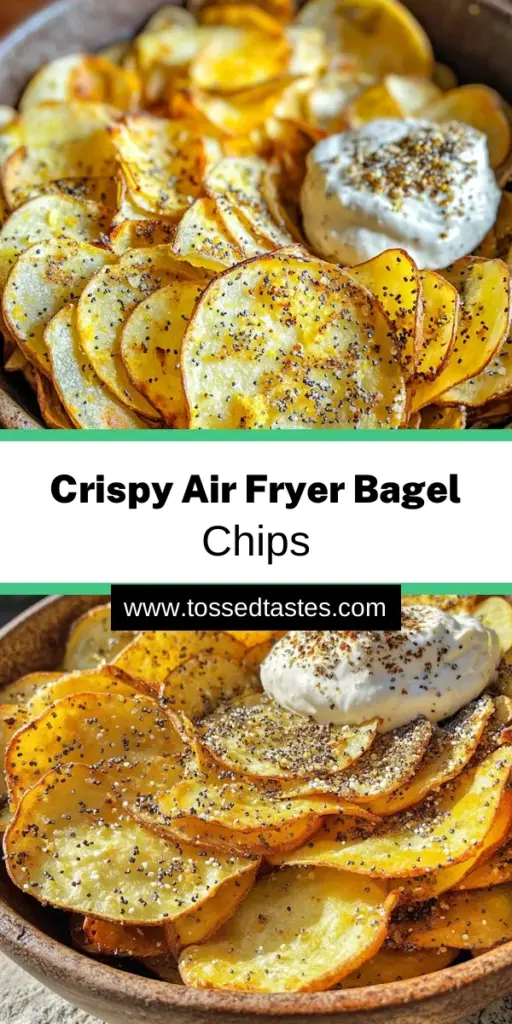Delight your taste buds with these crispy Air Fryer Everything Bagel Chips! Perfect for snacking or entertaining, these easy-to-make chips are seasoned to perfection with garlic, onion, and everything bagel seasoning. In just 20 minutes, you’ll have a crunchy treat that pairs beautifully with dips or spreads. Click through to discover the full recipe and impress your friends with this tasty snack! Your next favorite nibble awaits!
