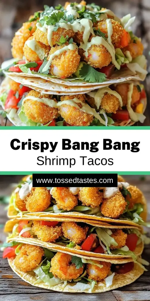 Indulge in delicious Air Fryer Bang Bang Shrimp Tacos with this easy recipe! Perfectly crispy shrimp coated in a delightful blend of spices, paired with a creamy Bang Bang sauce, and all wrapped in warm tortillas. Impress your friends and family with these mouthwatering tacos that are quick to make and packed with flavor. Click through to explore the full recipe and elevate your taco night today!