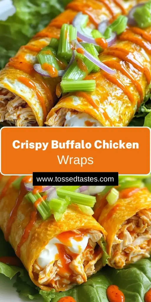 Spice up your mealtime with these delicious Air Fryer Buffalo Chicken Wraps! Perfectly crispy and packed with flavor, these wraps combine shredded chicken, creamy cheese, and a zesty buffalo kick, all wrapped in a soft tortilla. In just 30 minutes, you can create a mouthwatering dish that's great for lunch or a game day snack. Click through for the full recipe and impress your friends and family with these irresistible wraps!