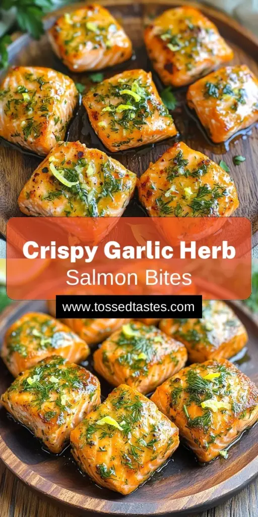 Savor the deliciousness of Air Fryer Garlic Herb Salmon Bites with this easy recipe! In just 30 minutes, you'll create tender, flavorful salmon pieces marinated in garlic, lemon, and fresh herbs. Perfect for a healthy appetizer or light meal, these bites are crispy on the outside and flaky on the inside. Click through to discover the full recipe and impress your family and friends with this mouthwatering dish!