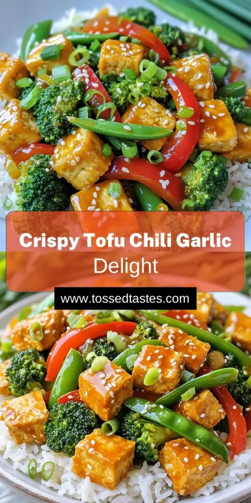 Discover how to make a delicious Minute Crispy Tofu Chili Garlic Stir-Fry that’s perfect for any weeknight dinner! This easy recipe brings together crispy tofu, vibrant veggies, and a spicy garlic sauce for a delightful meal in just 25 minutes. Ideal for tofu lovers and those seeking quick meal ideas! Click through to explore the full recipe and impress your family with this healthy, flavorful dish. Enjoy every bite!