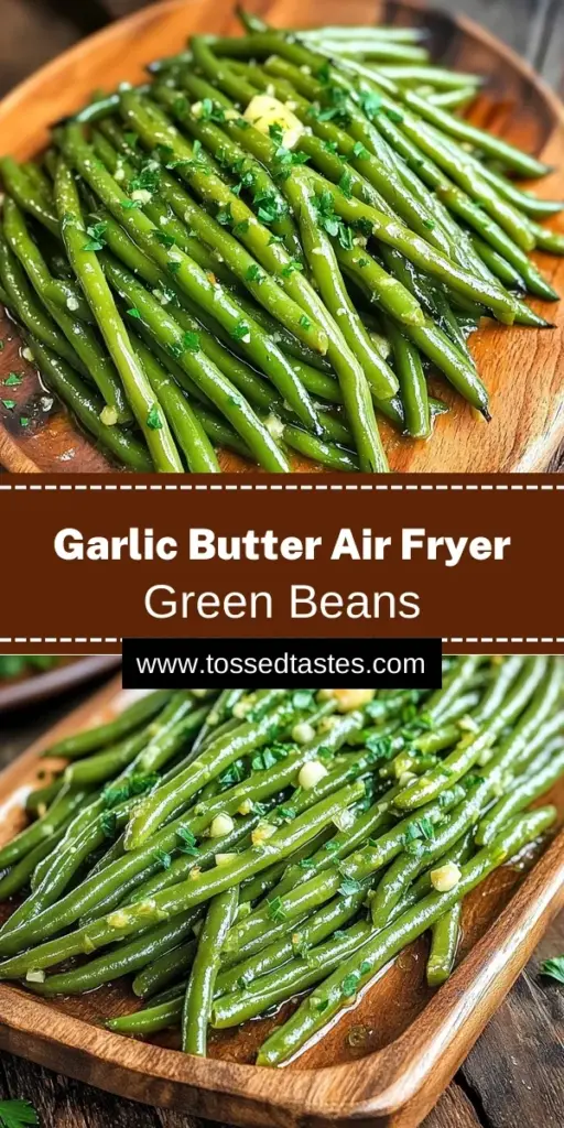 Discover the deliciousness of Air Fryer Garlic Butter Green Beans with this easy recipe! In just 20 minutes, you can whip up a flavorful dish featuring fresh green beans coated in a rich garlic butter sauce. Perfectly crispy and bursting with taste, these green beans are a fantastic side for any meal. Click through to explore this simple recipe and elevate your dinner tonight with a delightful, healthy twist!