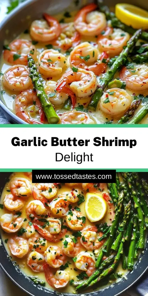 Indulge in the deliciousness of Garlic Butter Shrimp & Asparagus Skillet, a quick and easy recipe perfect for any weeknight dinner! In just 20 minutes, you can savor tender shrimp and crisp asparagus sautéed in rich garlic butter, finished with a zesty lemon twist. This dish is not only mouthwatering but also visually stunning, making it ideal for impressing guests. Click through to explore the full recipe and elevate your dinner game tonight!