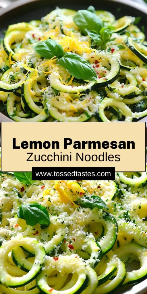 Delight your taste buds with these Zesty Lemon Parmesan Zucchini Noodles, a fresh and flavorful twist on a classic dish! This easy recipe combines spiralized zucchini, garlic, and a zesty lemon-Parmesan sauce that’s sure to impress. In just 15 minutes, you can create a vibrant, healthy meal that’s perfect for any occasion. Click through for the full recipe and elevate your dinner tonight with this deliciously simple dish!