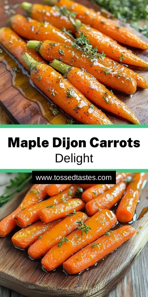 Elevate your dinner table with these delicious Maple Dijon Roasted Carrots! This easy recipe combines the sweetness of maple syrup and the tang of Dijon mustard for a unique twist on a classic side dish. Perfectly roasted and garnished with fresh parsley, they are sure to impress your guests. Ready in just 35 minutes, click through to discover how to make this flavorful dish and bring new life to your meals!