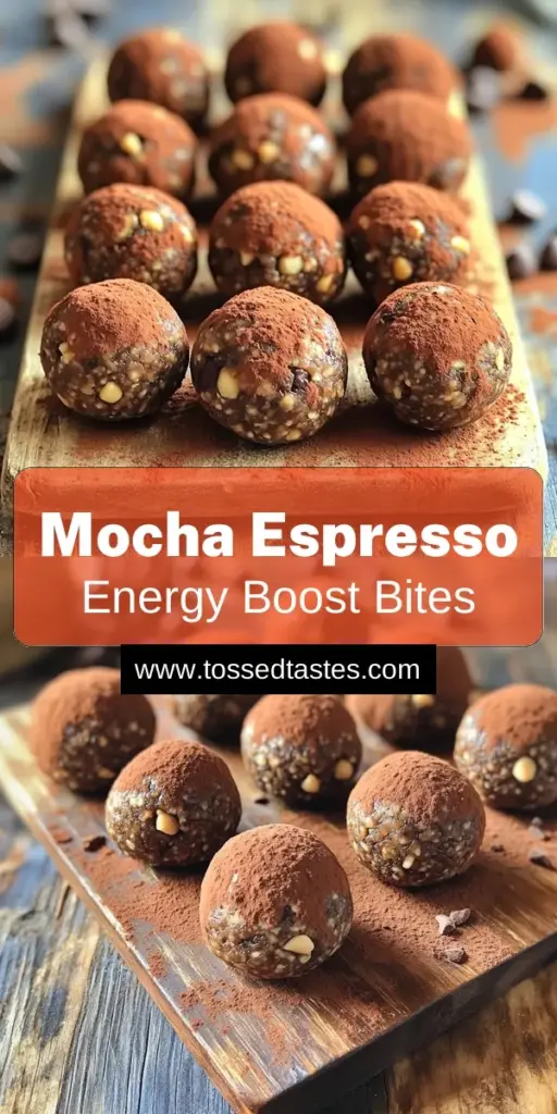 Fuel your day with these No-Bake Mocha Espresso Energy Balls! Packed with rolled oats, almond butter, and a rich coffee flavor, these delightful bites are perfect for a quick snack or a post-workout boost. Easy to prepare in just 30 minutes, they’re a tasty treat you can enjoy any time. Click through to discover the full recipe and learn how to make these energizing snacks that will keep you going all day long!