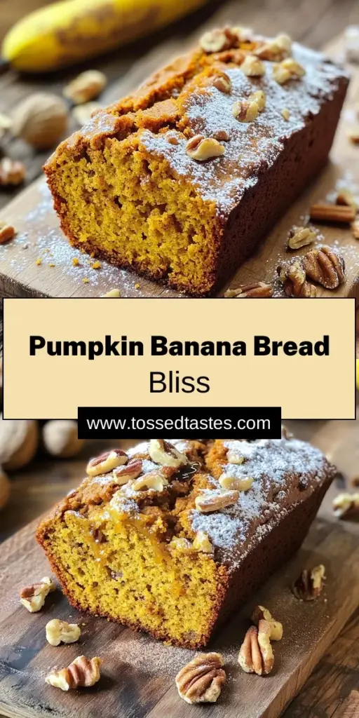 Indulge in the delicious flavors of spiced pumpkin banana bread! This quick and easy recipe combines ripe bananas and creamy pumpkin to create a moist loaf perfect for any occasion. With warm spices like cinnamon and nutmeg, each slice is a delightful treat. Perfect for breakfast or a cozy afternoon snack, this recipe is a must-try! Click through to explore the full recipe and elevate your baking game today!