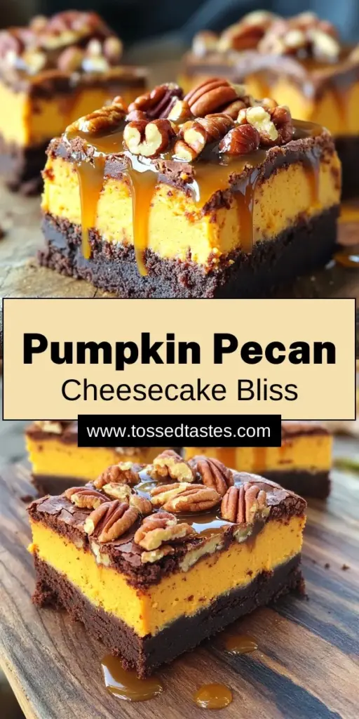 Satisfy your dessert cravings with delicious Pumpkin Pecan Cheesecake Brownies! This mouthwatering recipe combines rich brownies with creamy pumpkin cheesecake and crunchy pecans, making it a perfect fall treat. Easy to follow and perfect for gatherings, these brownies will impress your family and friends. Click to explore the full recipe and elevate your baking game today!