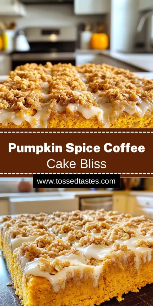Indulge in the delicious flavors of fall with this Pumpkin Spice Streusel Coffee Cake! This easy-to-follow recipe combines pumpkin puree and warm spices for a moist and fluffy cake, topped with a crunchy streusel. Perfect for breakfast or dessert, this sweet treat is sure to impress your family and friends. Discover how to make it today and savor every bite of this autumn delight! Click to explore the full recipe now!