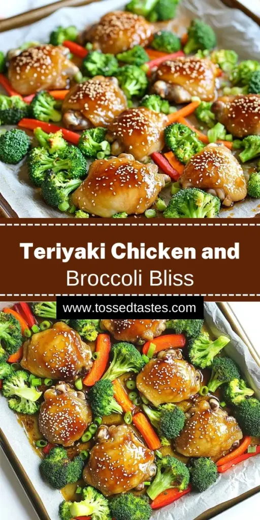 Discover how to make an easy and delicious Sheet Pan Teriyaki Chicken & Broccoli Delight that your family will love! This recipe combines juicy chicken thighs with fresh broccoli, bell peppers, and carrots, all coated in a homemade teriyaki sauce. Perfect for busy weeknights, it’s nutritious and full of flavor. Click through to explore this simple recipe and treat your taste buds tonight!
