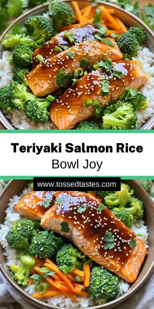 Savor the flavor of Teriyaki Bliss Salmon Rice Bowls that simple to make and bursting with deliciousness! This recipe brings together tender salmon, fluffy jasmine rice, and vibrant veggies, all drizzled with a homemade teriyaki sauce. Perfect for a quick weeknight meal or a fancy dinner, these bowls are both healthy and satisfying. Click through to explore this mouthwatering recipe and elevate your dining experience today!